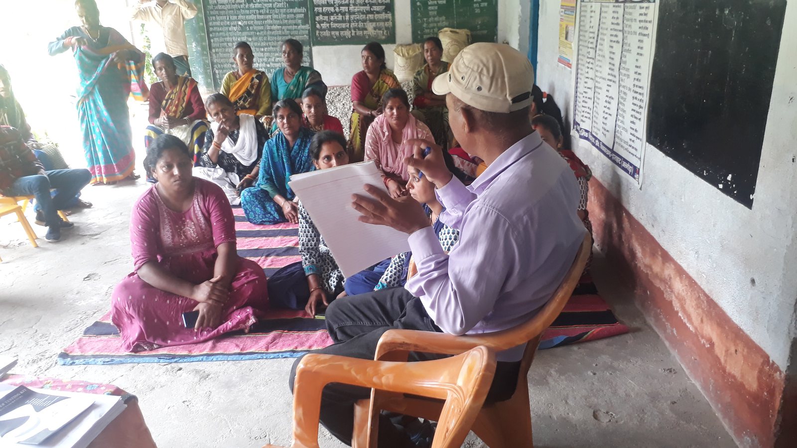 Rural community education and inclusive learning session in a mountain school
