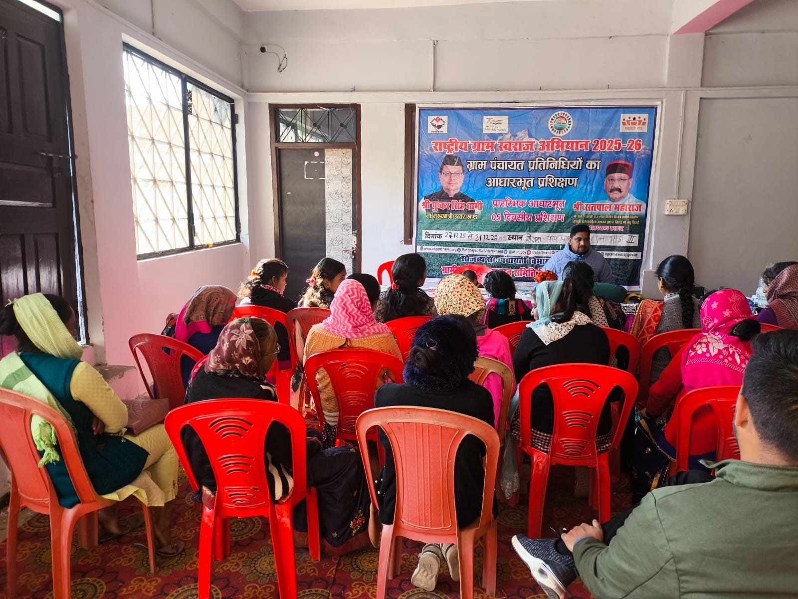 Gram Panchayat representatives in active discussion